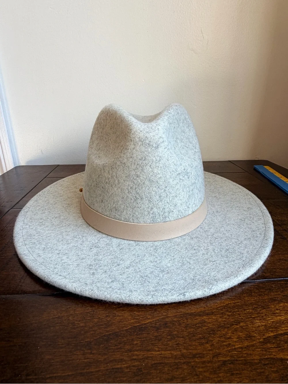 Lack of Color Light Grey 100% Australian Wool Fedora Rancher Hat Medium 57cm